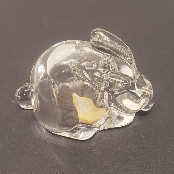 Gorham Crystal Easter Bunny Rabbit Salt Pepper Shaker ONLY One Replacement - Picture 8 of 8